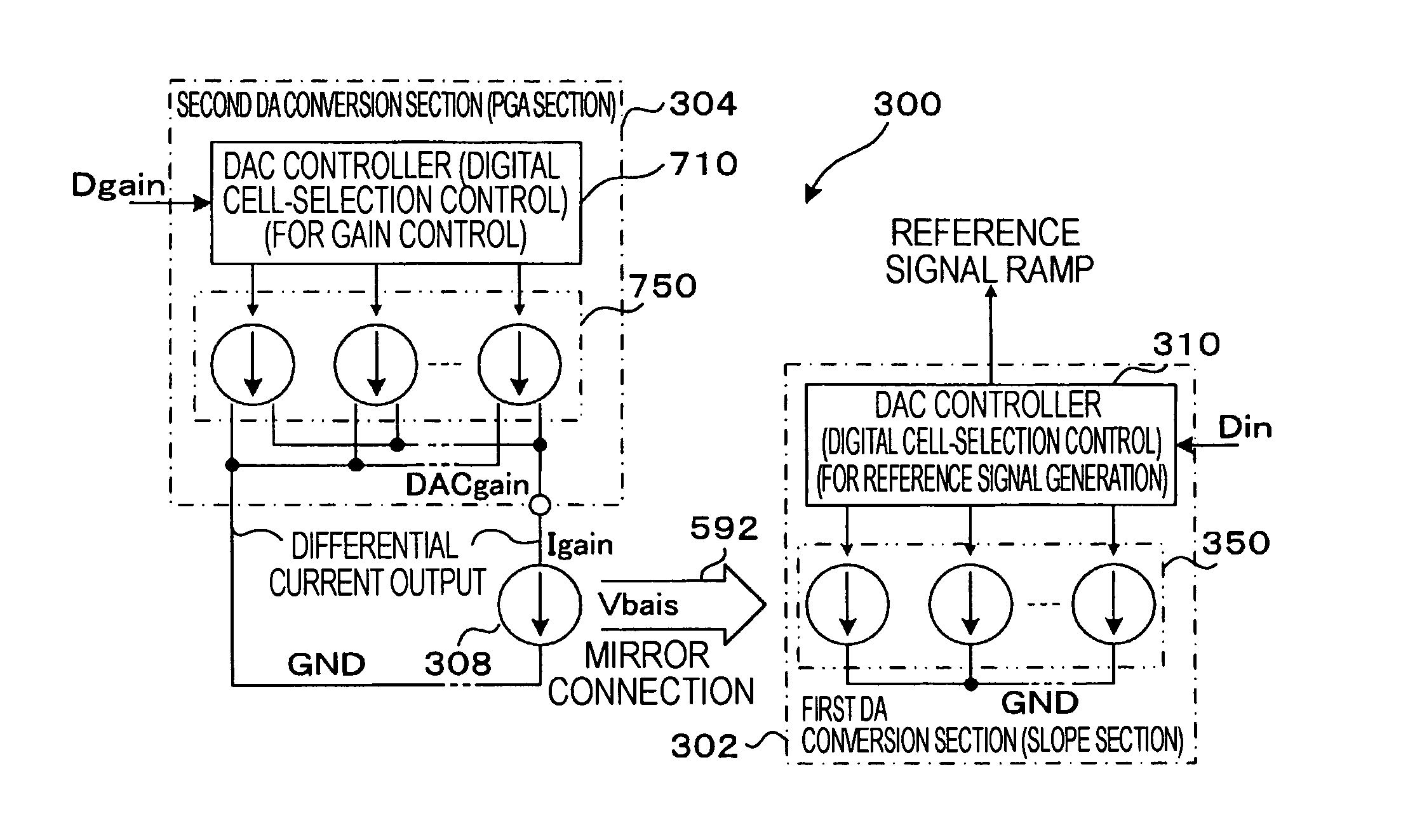 DA converter, AD converter, and semiconductor device