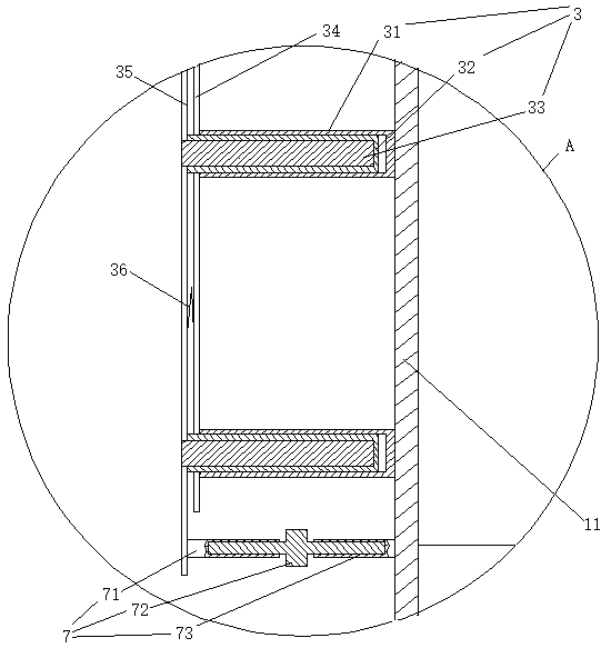 Furnace with chimney with cooling section