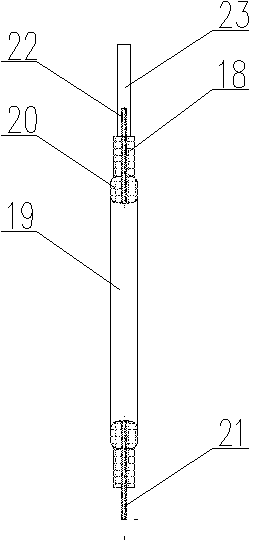 Device for vertically pouring organic glass