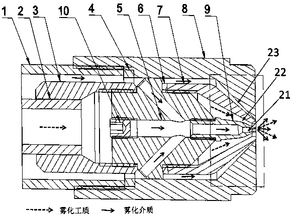 Pulsating type atomizer