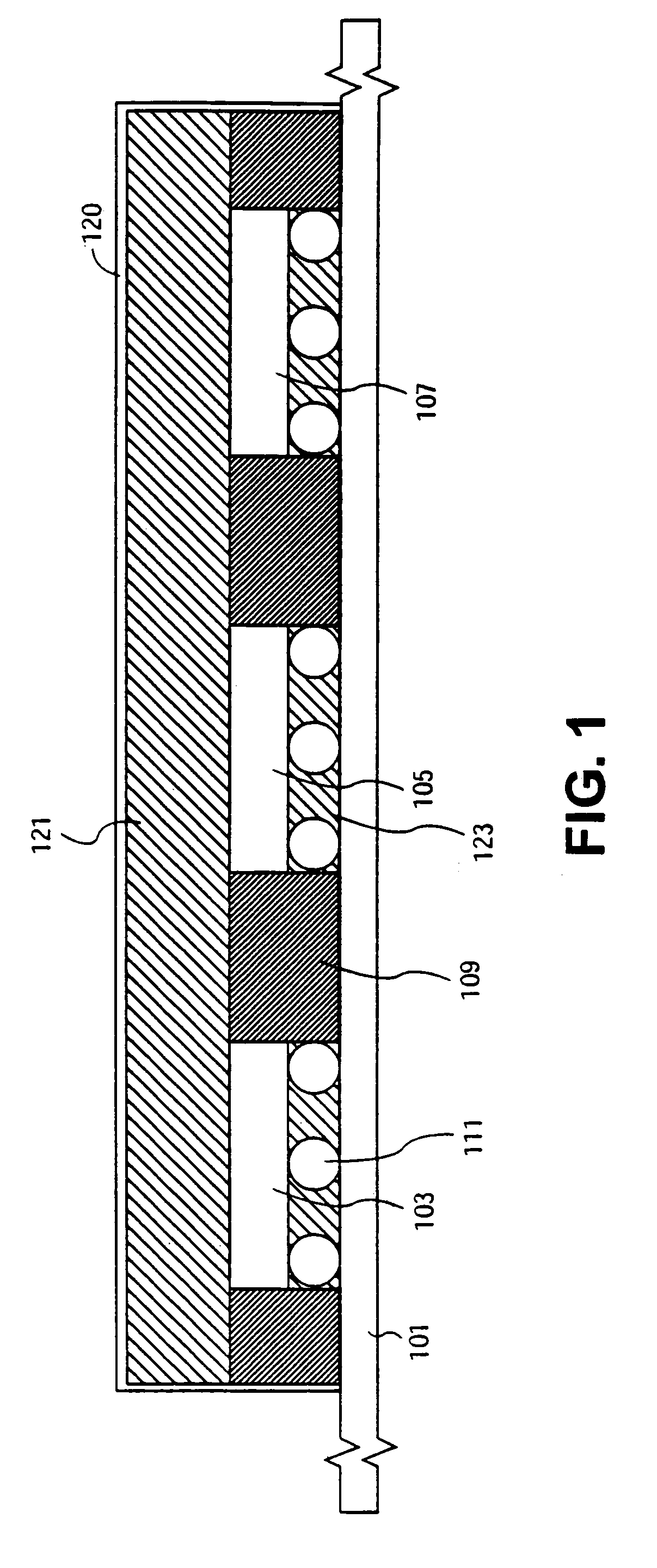 Underfilling process in a molded matrix array package using flow front modifying solder resist