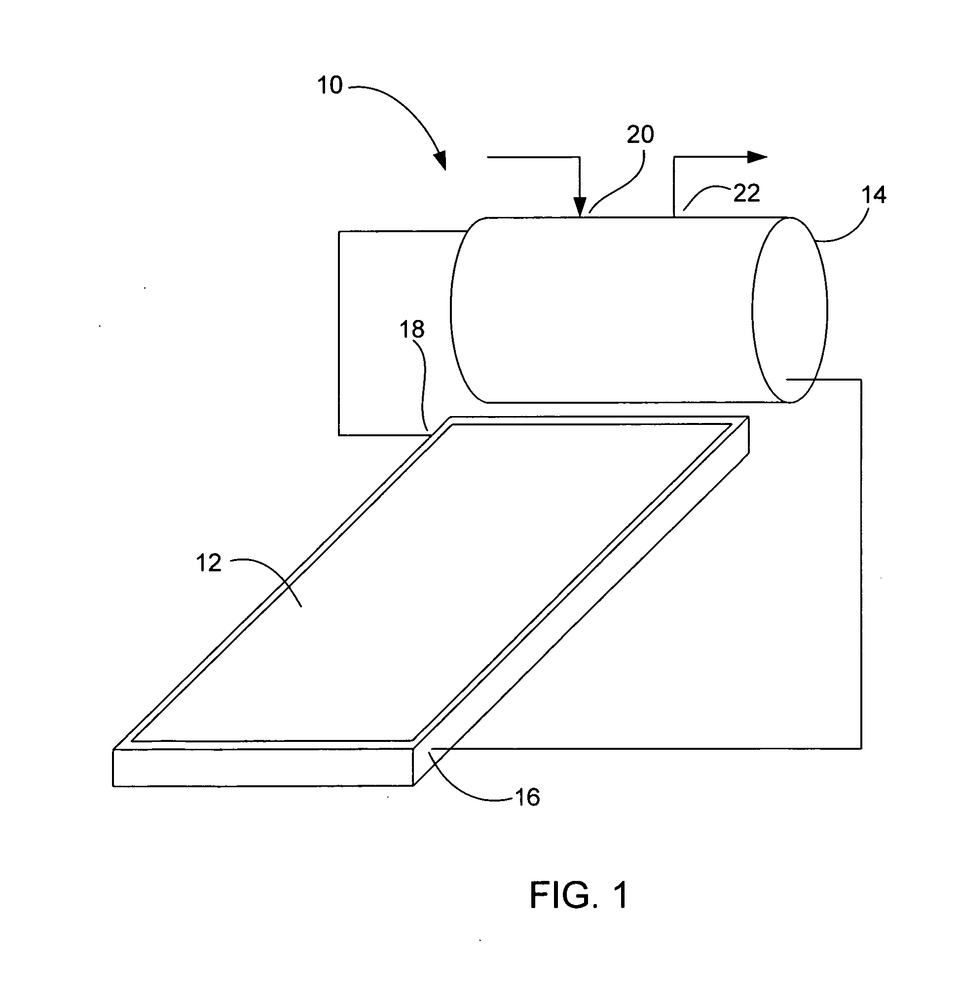 Thermosiphoning system with side mounted storage tanks