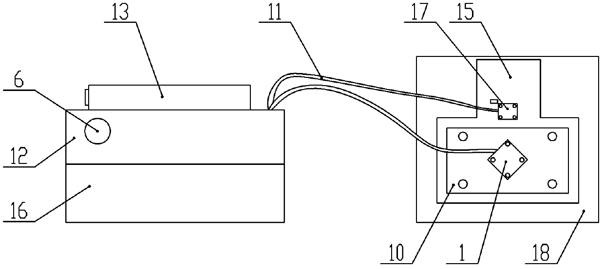 Mould-casting machine for inhaul cable connector