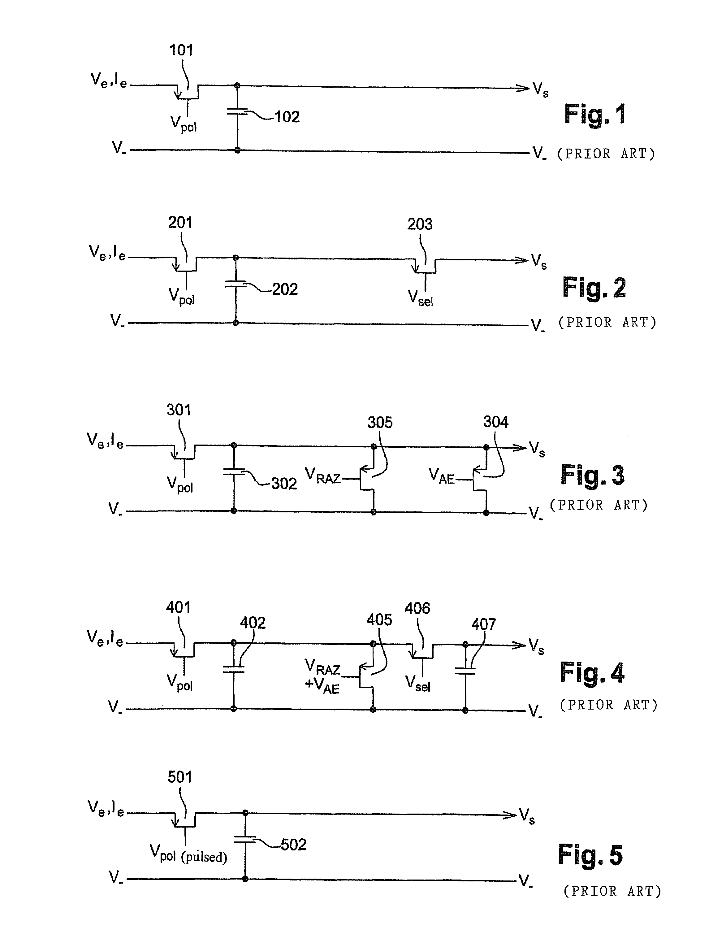 Device and method for reading electric currents resulting from an electromagnetic signal detector