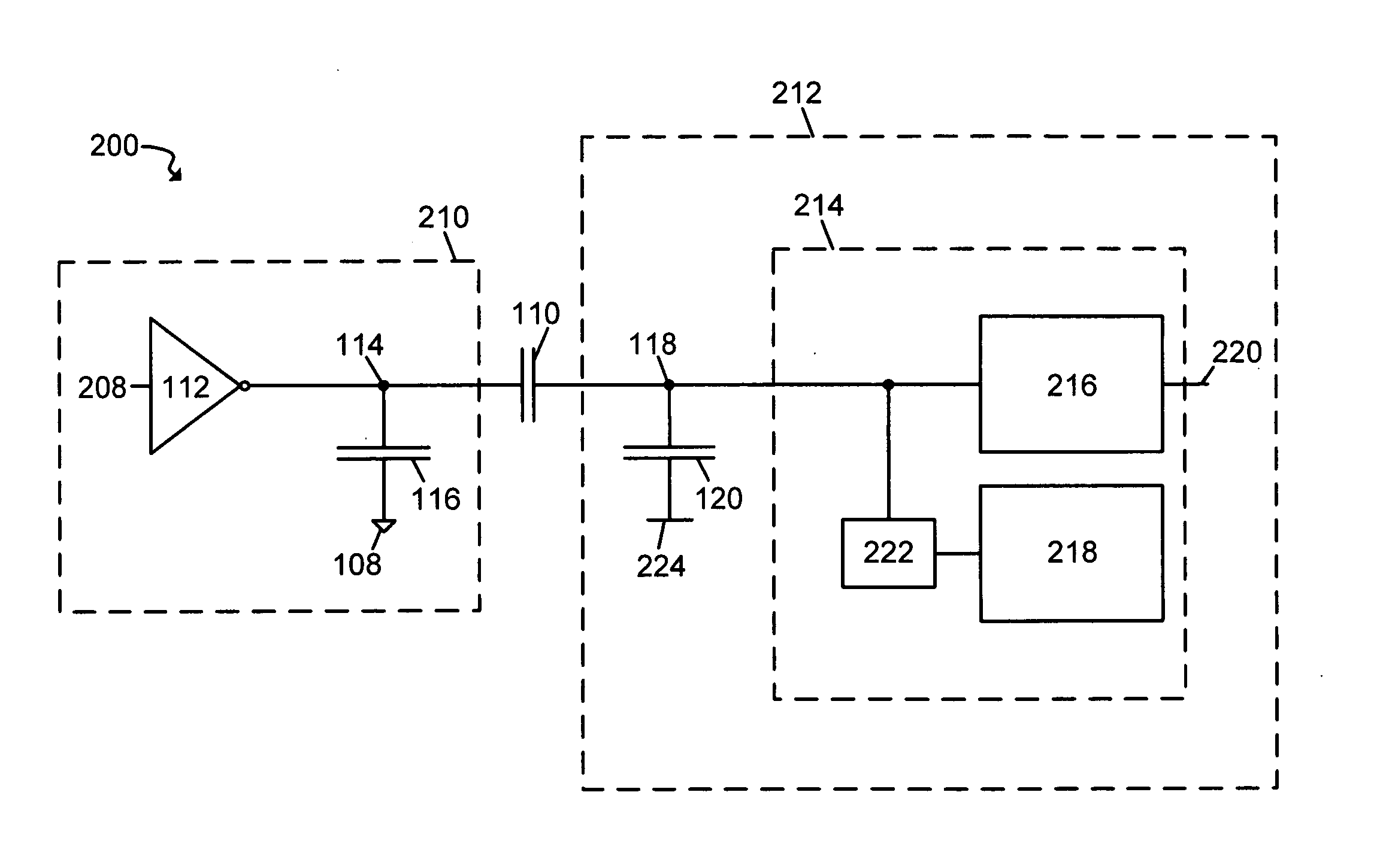 Floating input amplifier for capacitively coupled communication