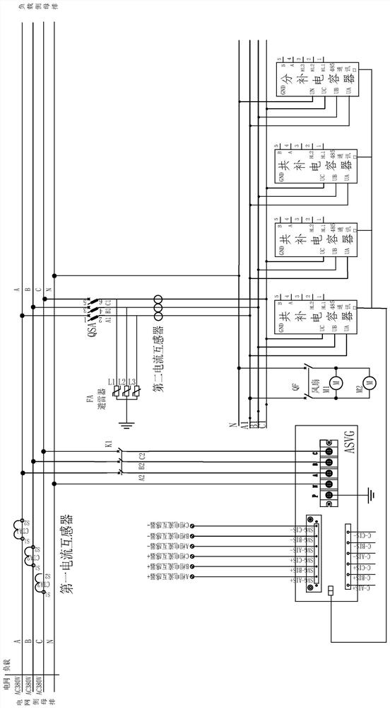 Operation method and system of low-voltage reactive compensation series-parallel system