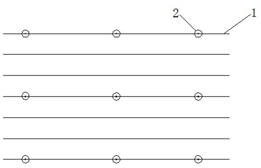 Minimum air strip calculation method considering image control points on two sides of railway