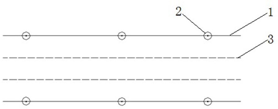 Minimum air strip calculation method considering image control points on two sides of railway