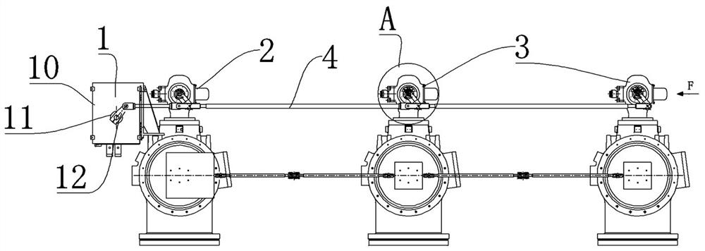 Three-phase linkage type electrical switch