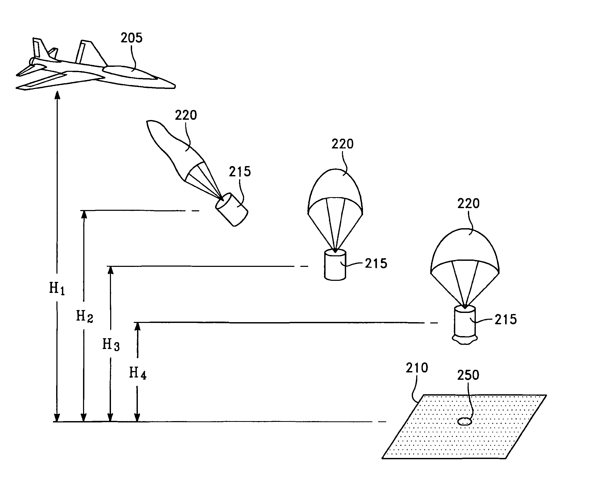 Airborne deployed radio frequency identification sensing system to detect an analyte