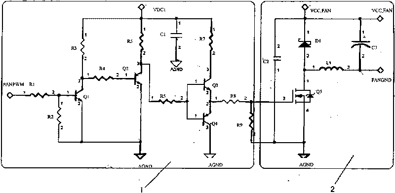 Fan drive circuit and fan using same