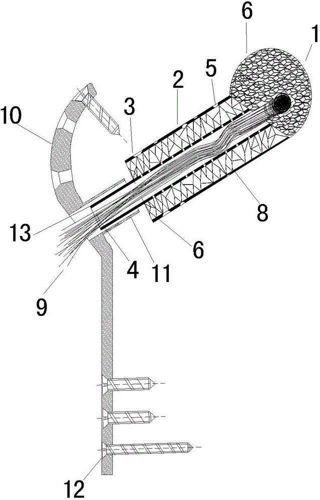 Supporting device for treatment of femoral head necrosis