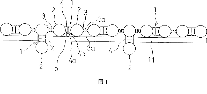 Supporting article for preventing sand from subsiding