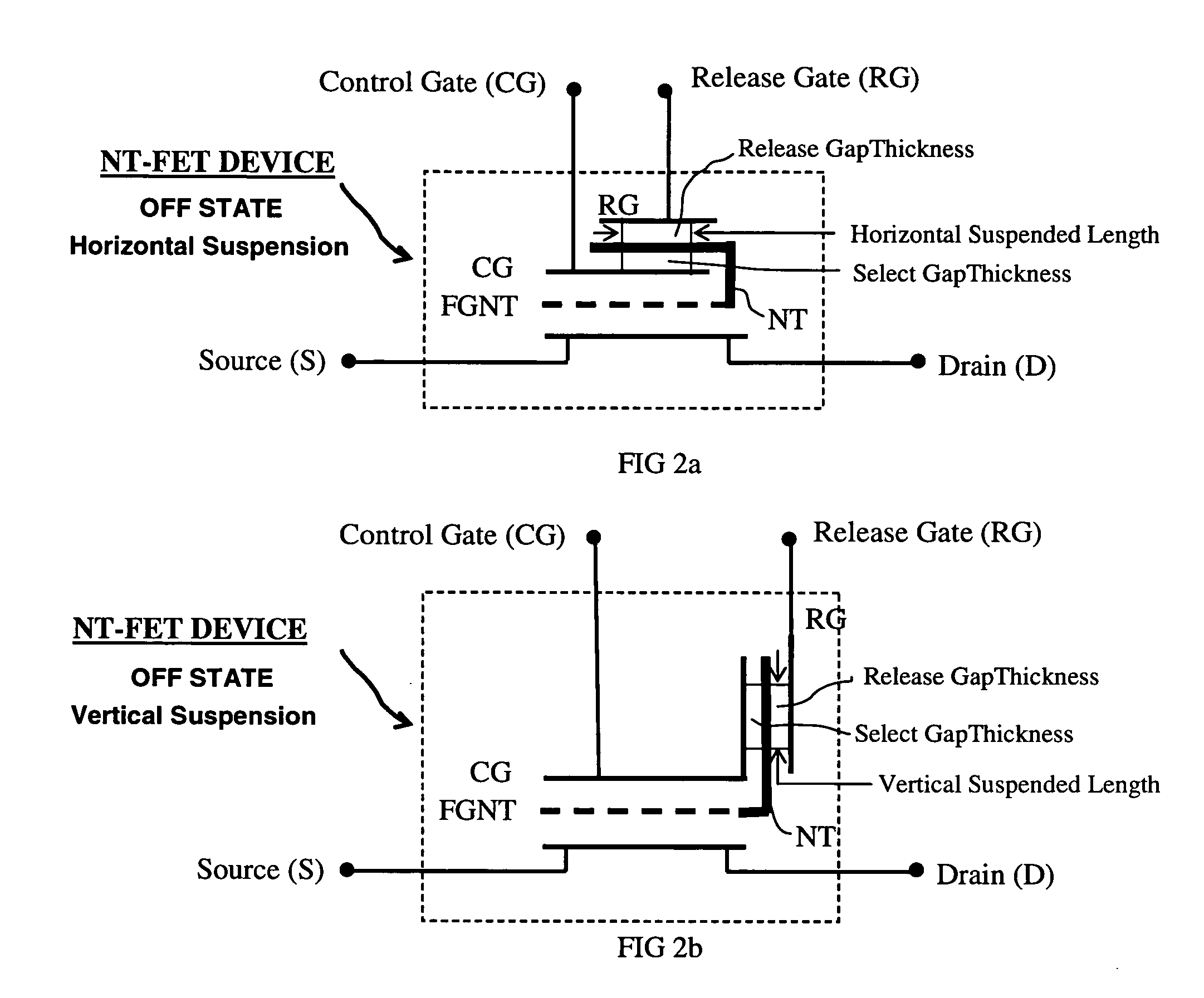 Four terminal non-volatile transistor device