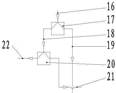 A single-cycle hybrid cooling system and cooling method for a marine diesel engine