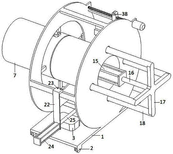 A multifunctional cable take-up reel and a take-up method