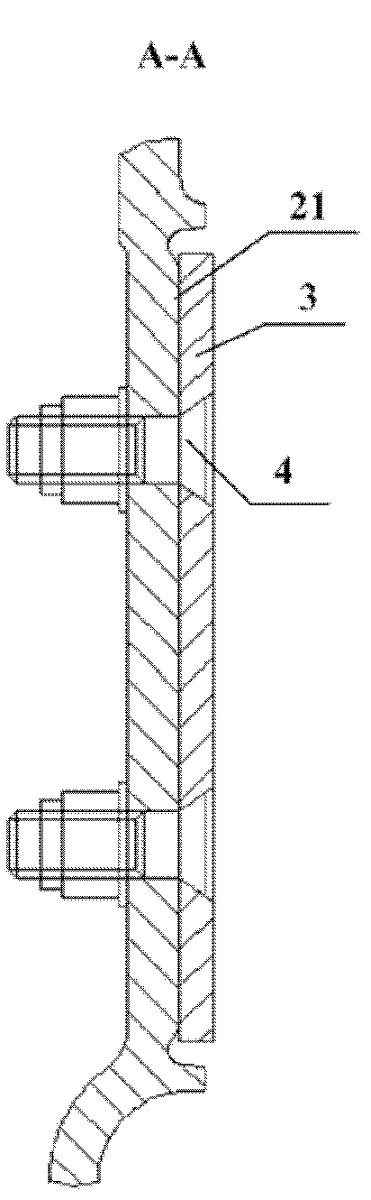 Column wearing plate, steering frame and railway truck