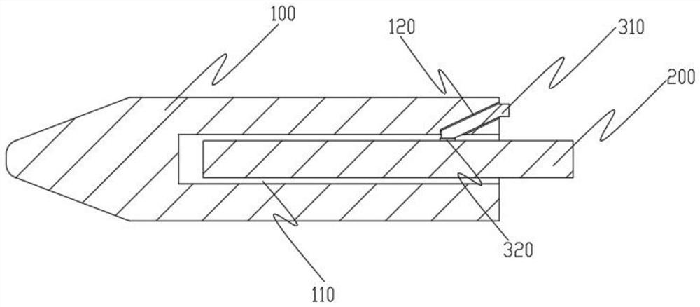 Penetrating and inserting mechanism for butt joint of conveyor belt joints and using method