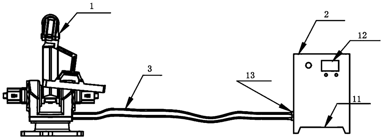 High-temperature resistant robot with cooling system