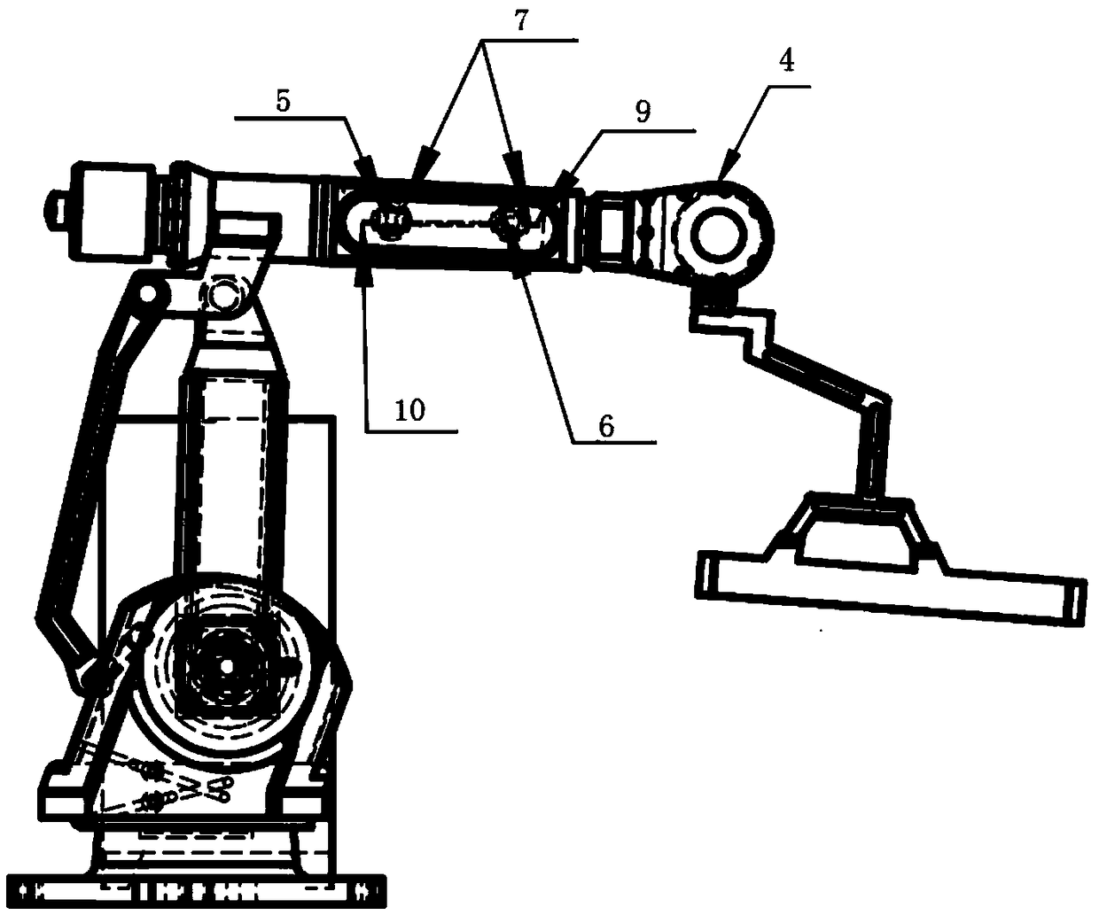 High-temperature resistant robot with cooling system