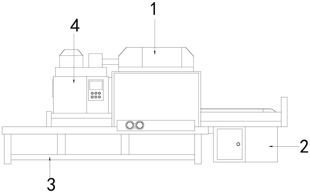 Clean production device for aluminum alloy casting and forging