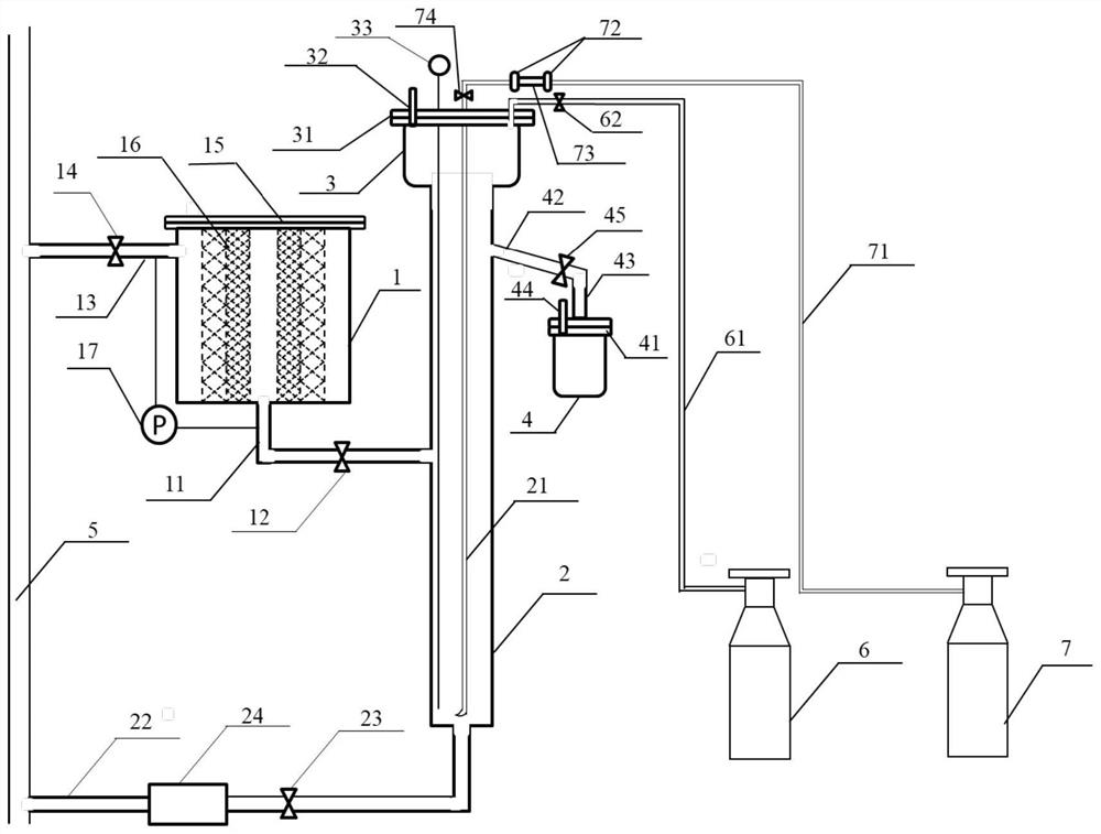 A kind of liquid heavy metal online purification device and using method thereof