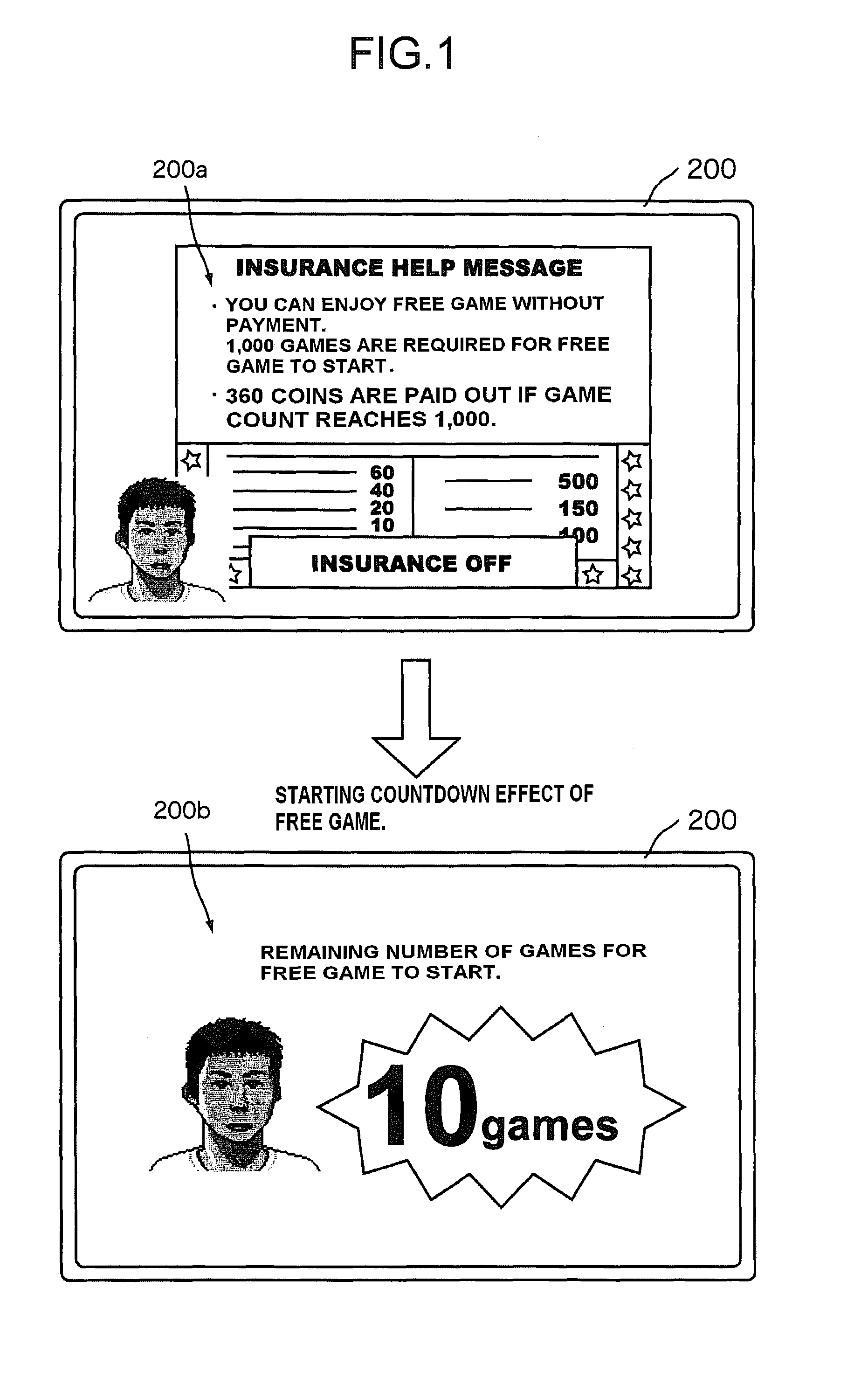 Gaming system with common display and control method of gaming system