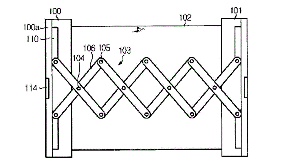 Rollable flexible display device