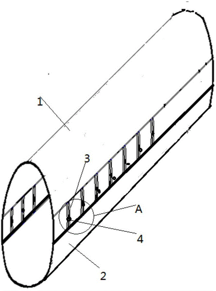 Telescopic lining structure testing device for testing characteristic curve of tunnel surrounding rock