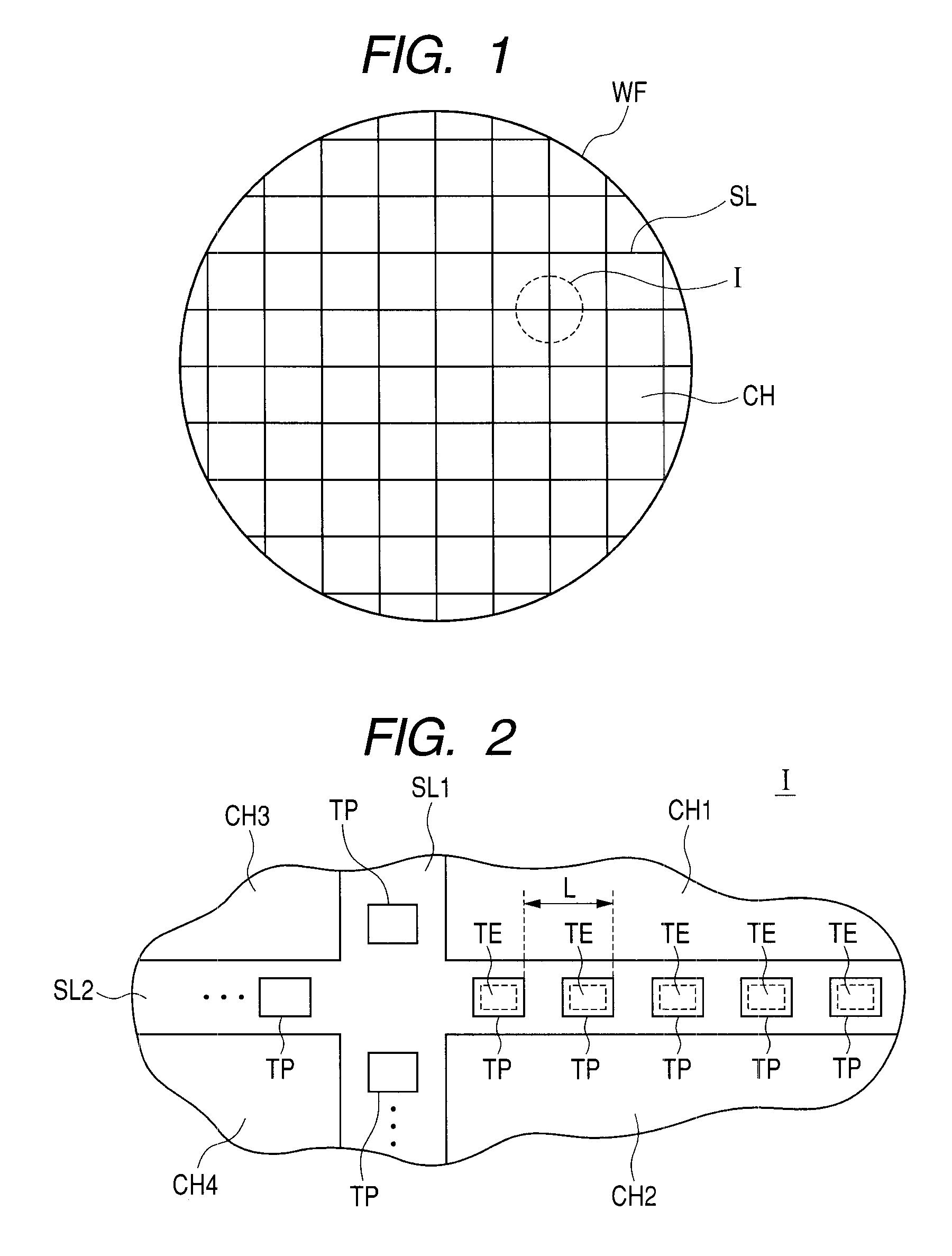 Manufacturing method of a semiconductor device, a semiconductor wafer, and a test method