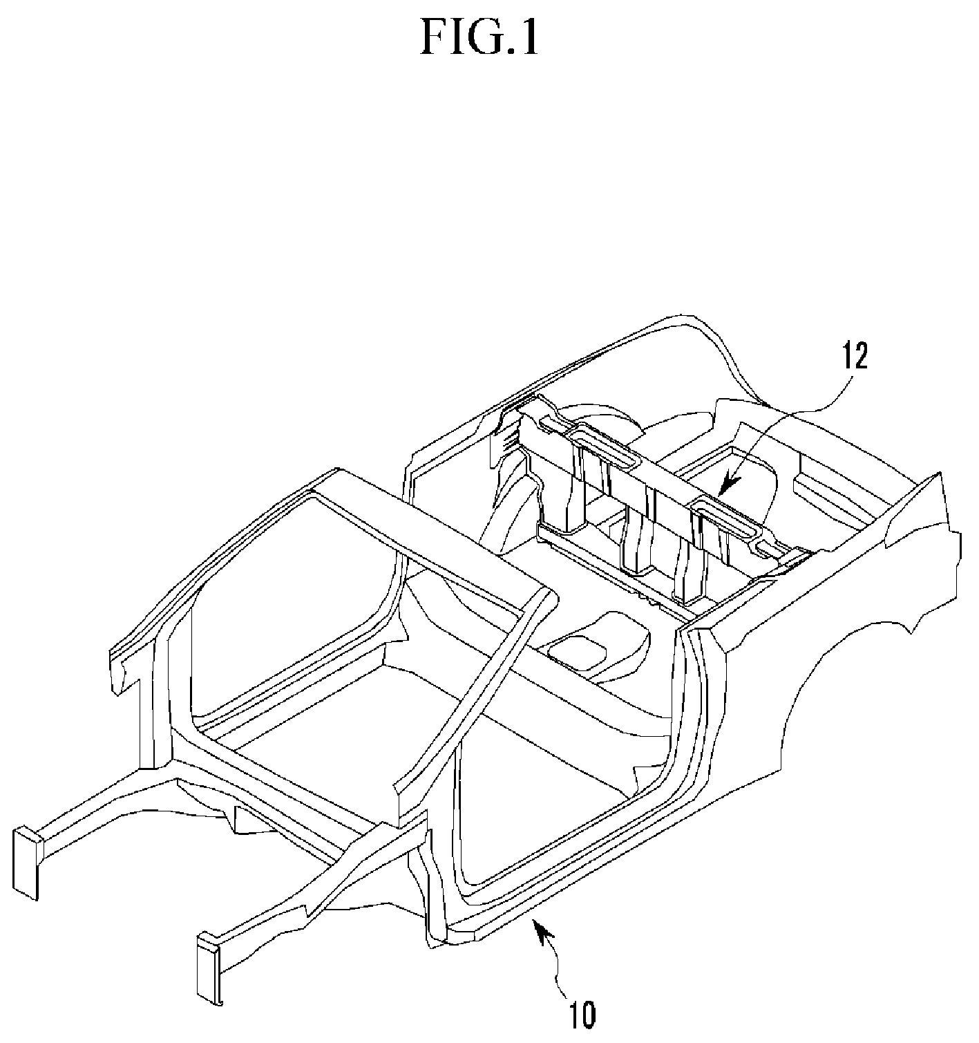 Baffle structure of open car