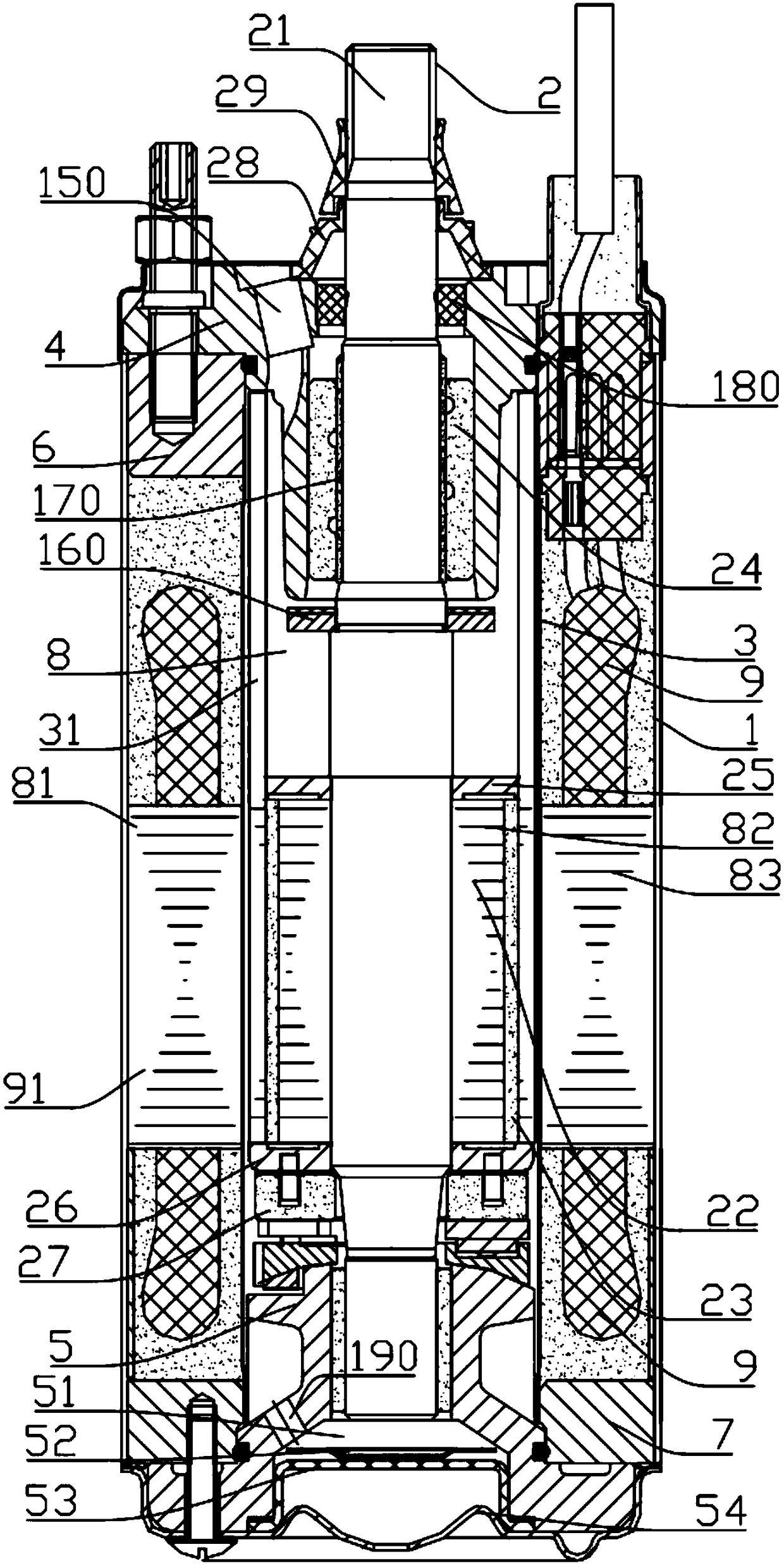 Electric motor for water pump