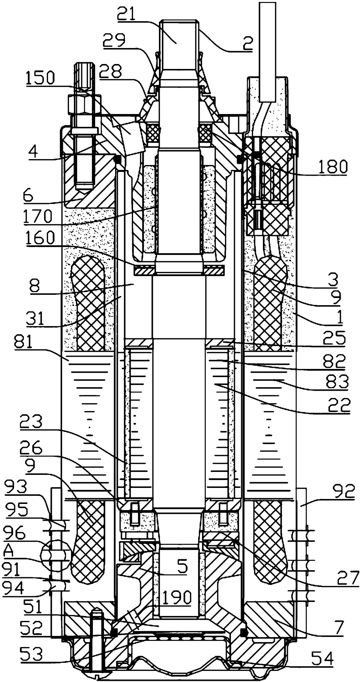 Electric motor for water pump