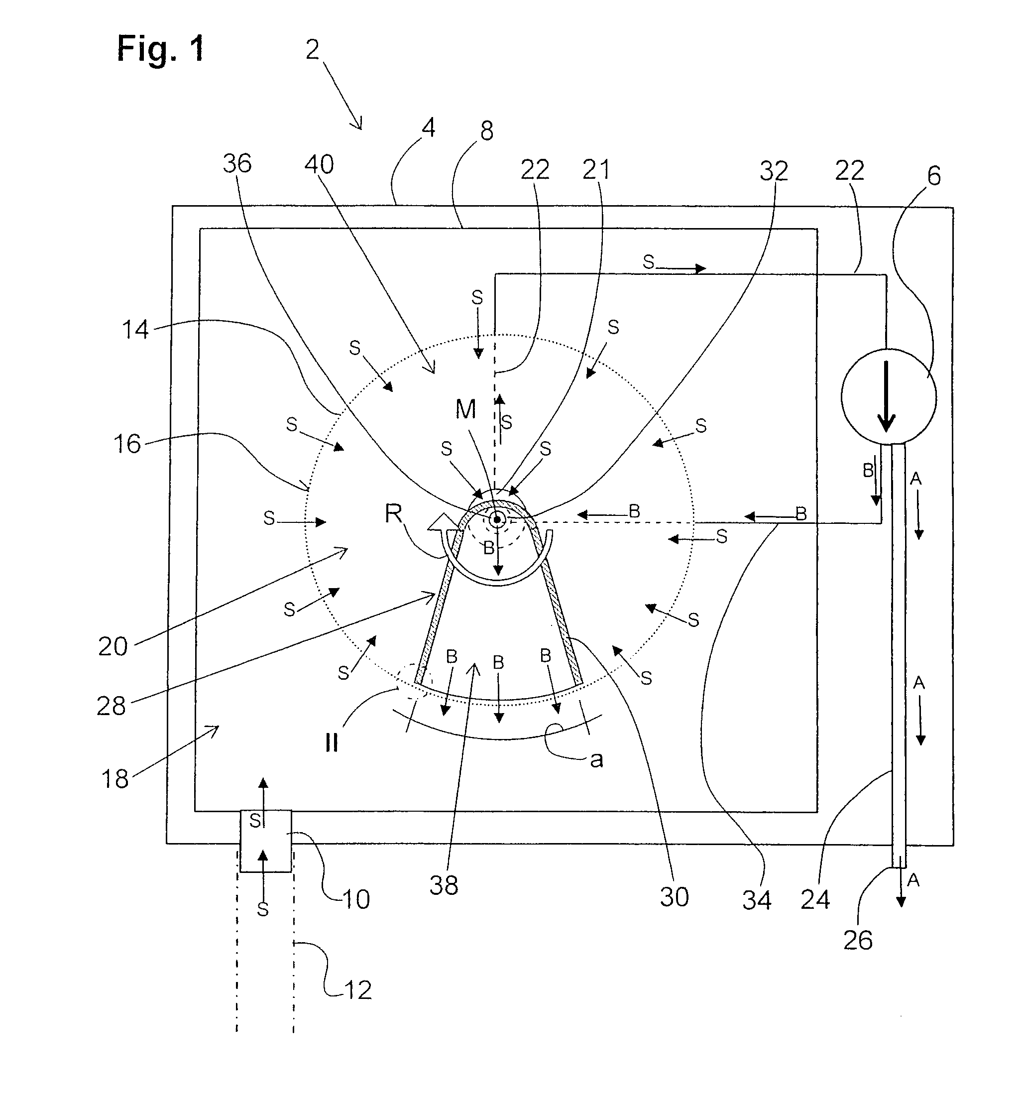 Dust suction device