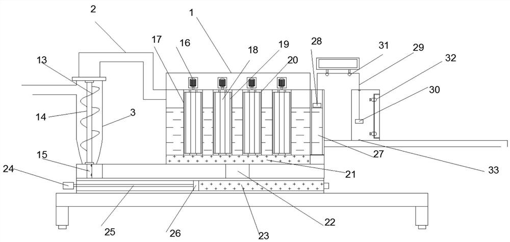 High-level reservoir of gate-type flushing system of water conservancy system