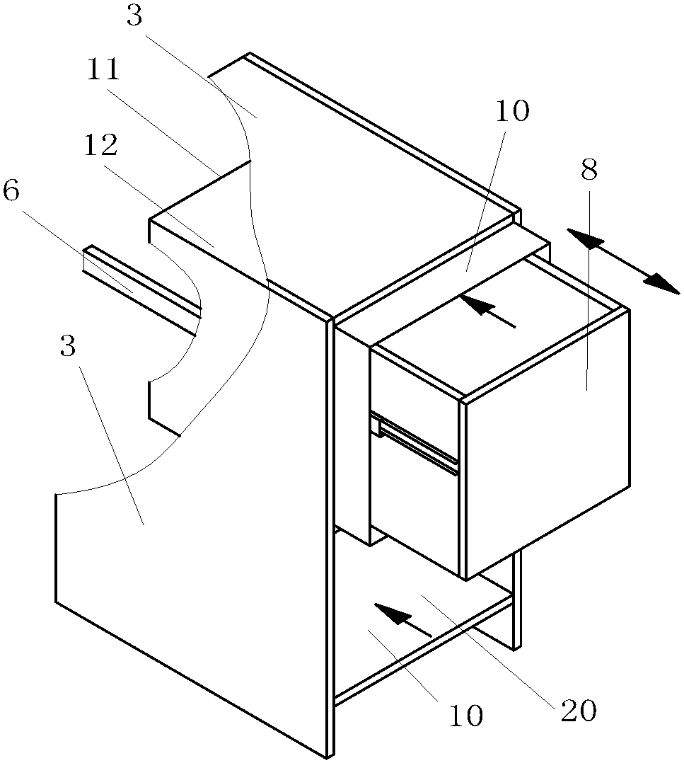 Serialized integral single-row kitchen cabinet and modularized kitchen floor cabinet formed by combination of serialized integral single-row kitchen cabinets