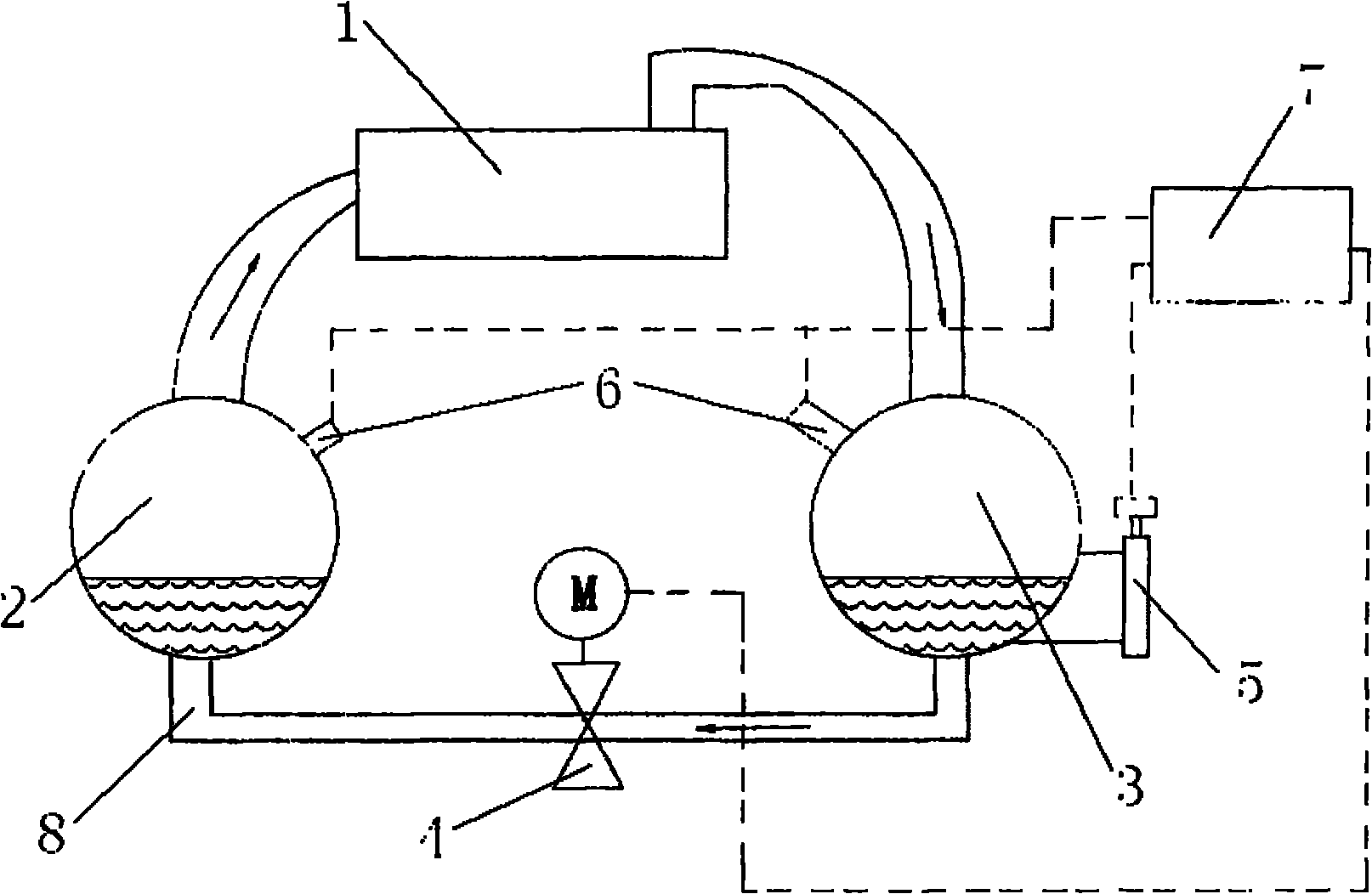 Central air conditioner and method for controlling flow of refrigerant therein