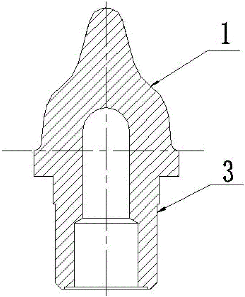 A preparation method of laser cladding strengthened splitter cone