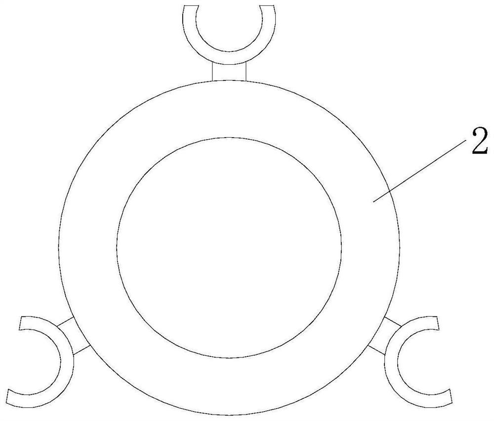 Clamp structure for cable end and auxiliary device with the clamp structure