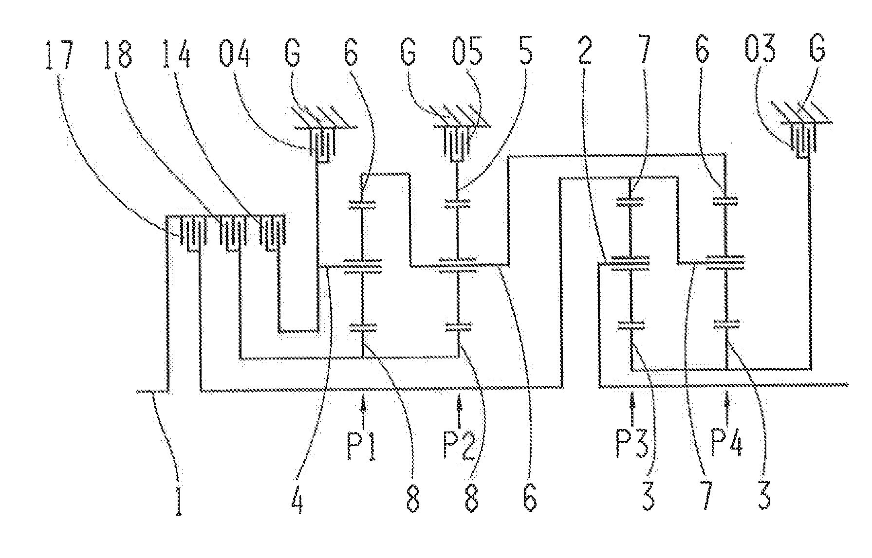 Multi-speed gearbox