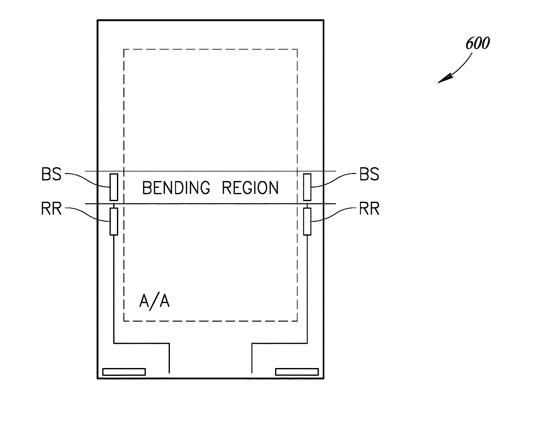 Flexible display device having bending sensing device