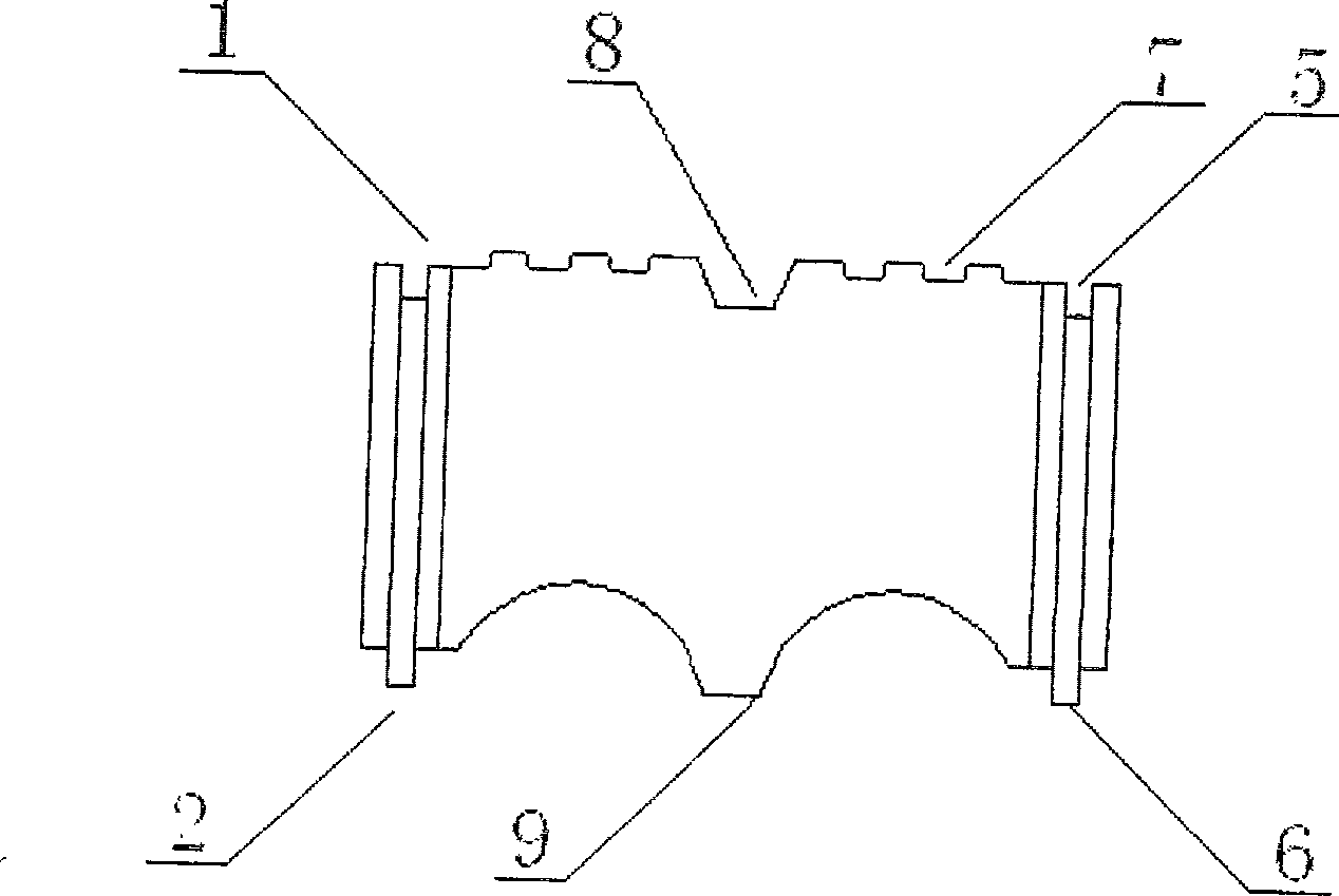 Construction method for concrete shaft wall module masonry