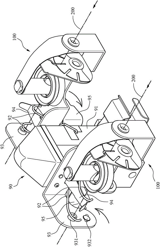 Knitting machine parking device warning control device