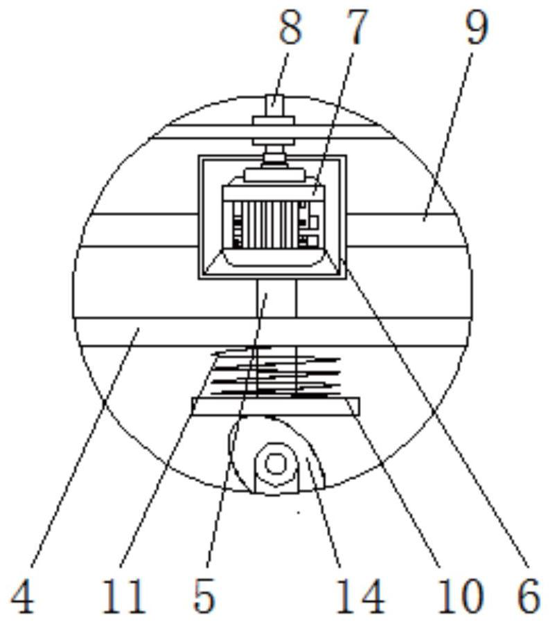 Raw material smashing device used for bamboo product machining