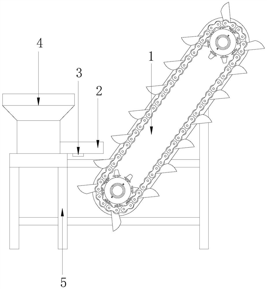 A storage hopper lifting mechanism equipment for screw automatic packaging equipment