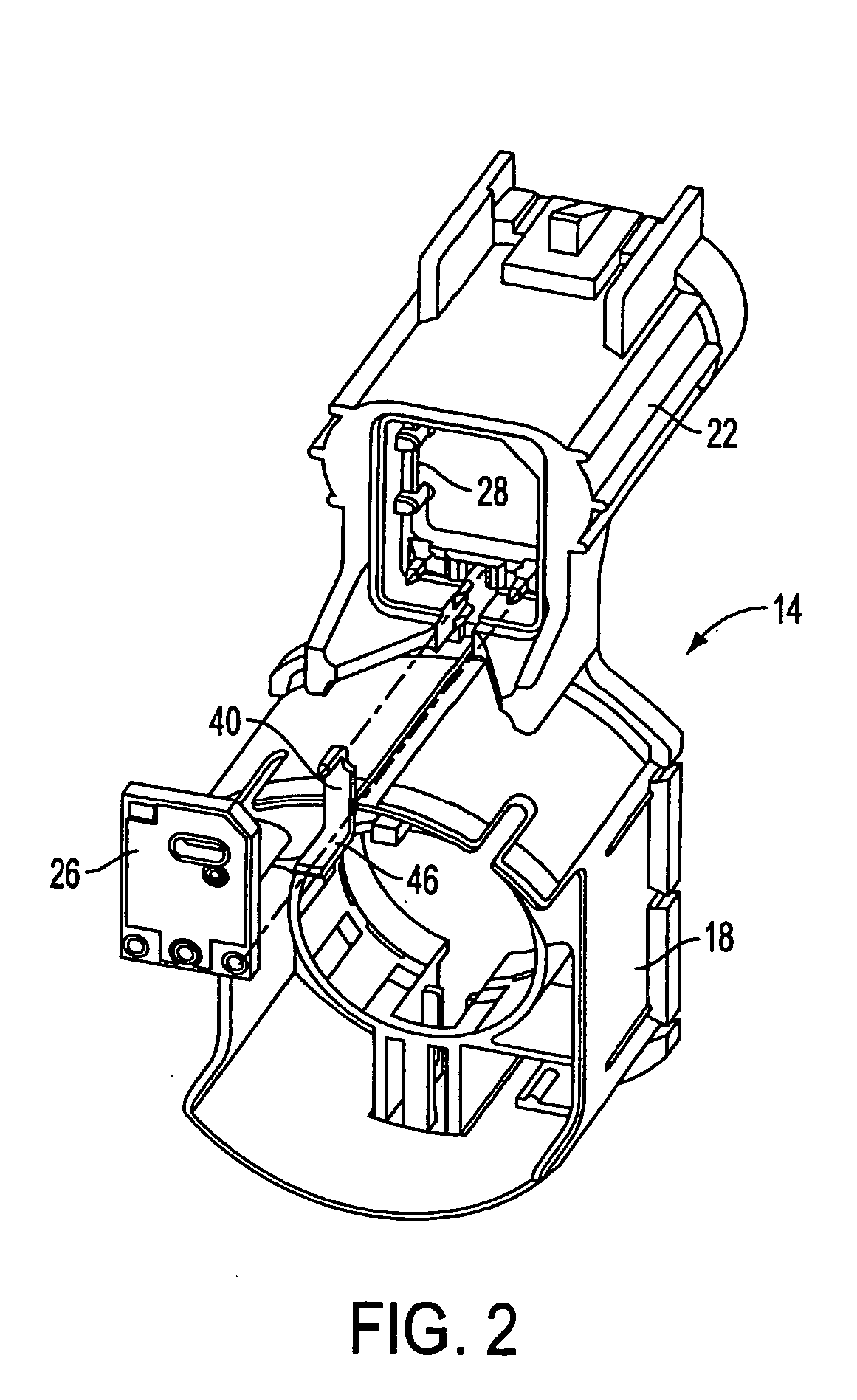 EMI suppression in permanent magnet DC motors having PCB outside motor in connector and overmolded