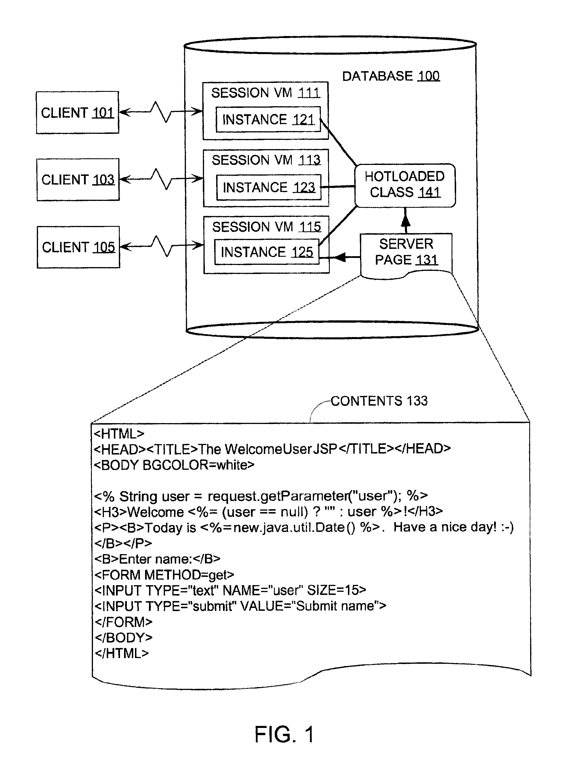 Method and software for processing server pages