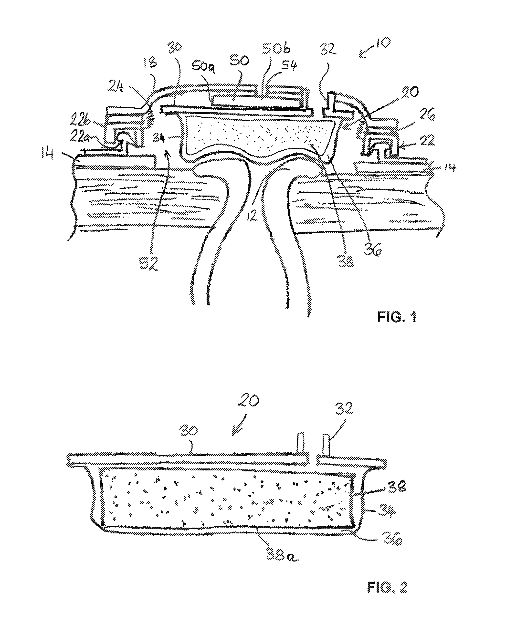 Fluid filled seal for contacting the human body