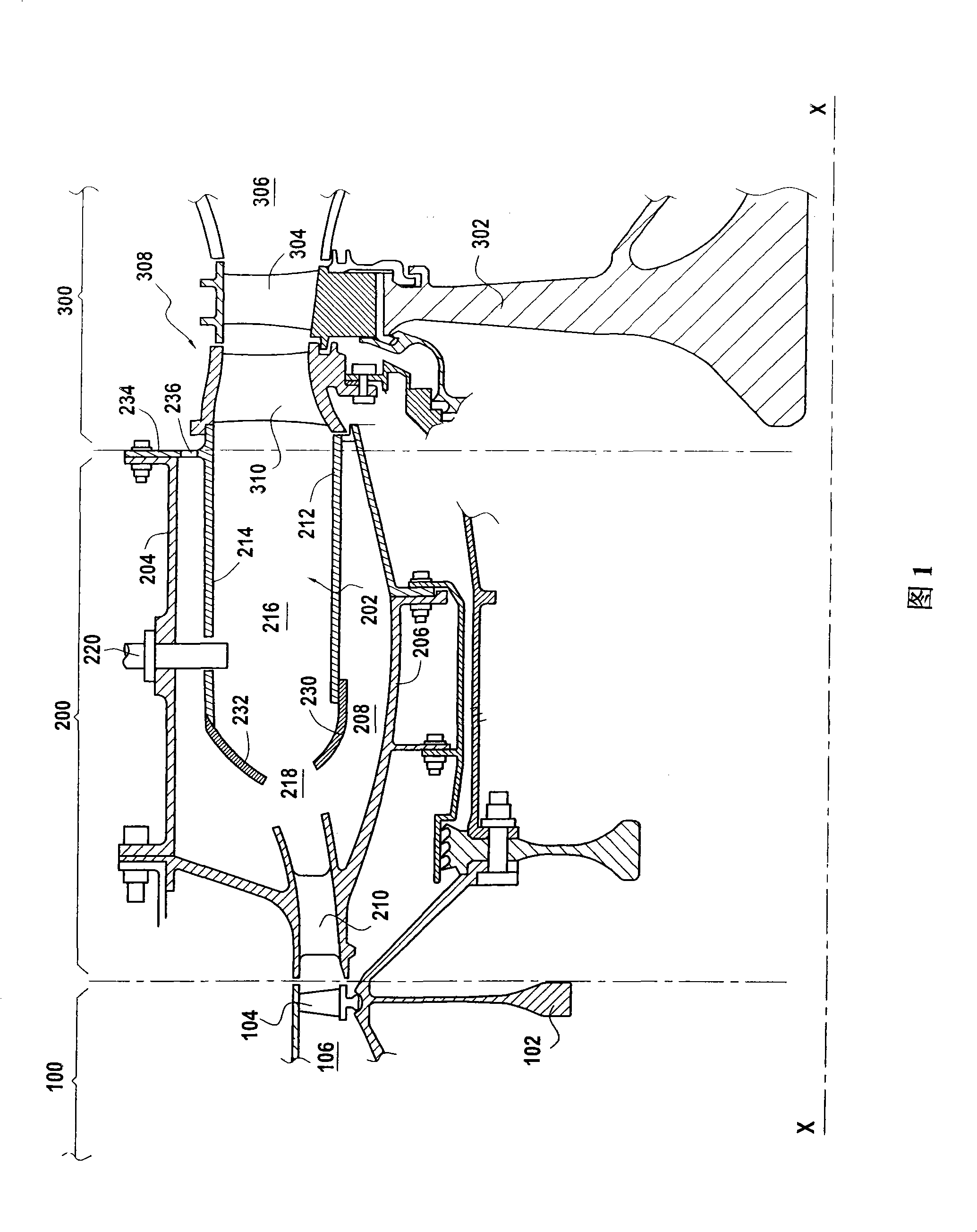 Turbomachine combustion chamber with helical air circulation