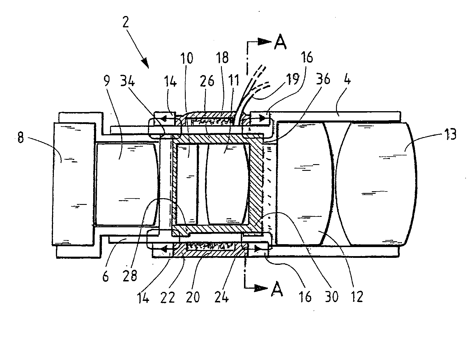 Electromagnetic actuator for a surgical instrument and method for setting a stroke distance